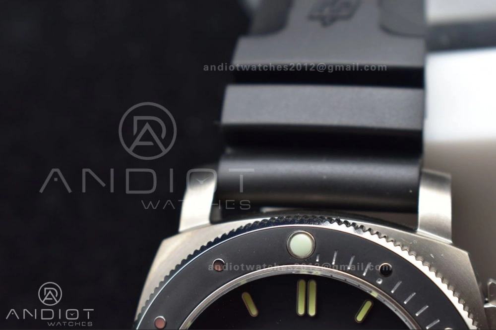 PAM389 O VSF 1:1 Best Edition on Black Rubber Strap P.9000 Super Clone V2