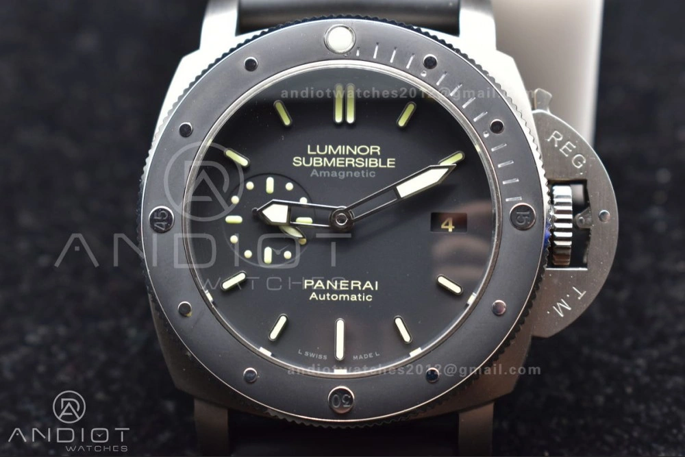 PAM389 O VSF 1:1 Best Edition on Black Rubber Strap P.9000 Super Clone V2