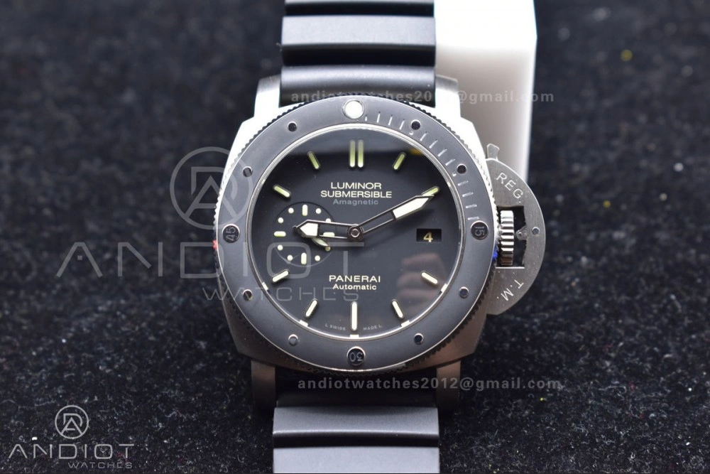 PAM389 O VSF 1:1 Best Edition on Black Rubber Strap P.9000 Super Clone V2