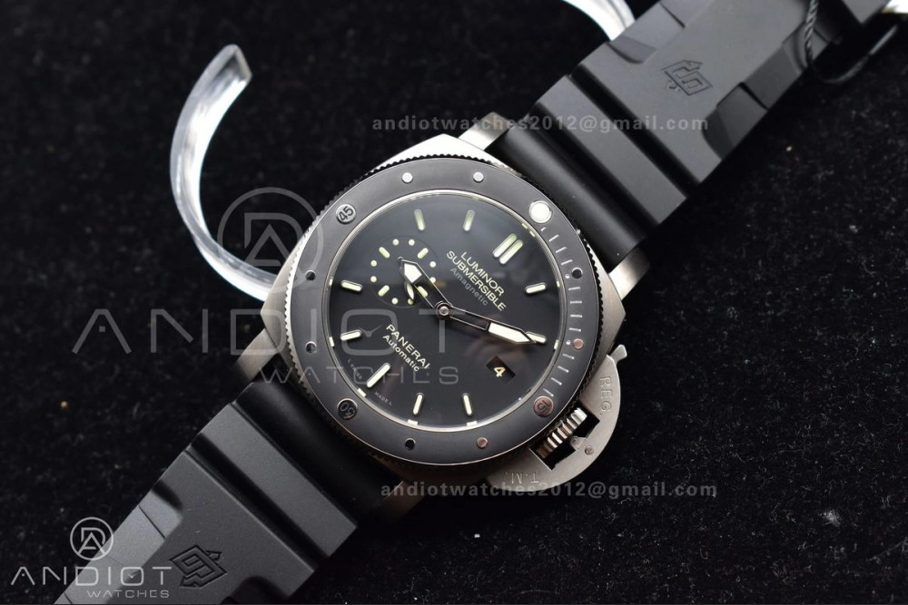 PAM389 O VSF 1:1 Best Edition on Black Rubber Strap P.9000 Super Clone V2