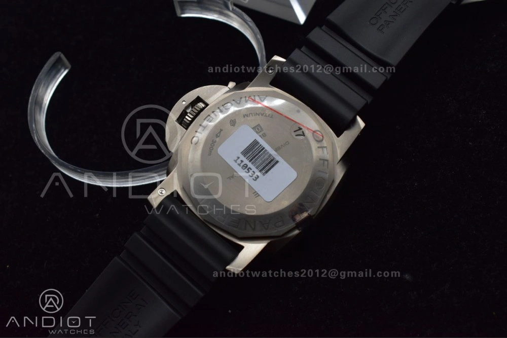 PAM389 O VSF 1:1 Best Edition on Black Rubber Strap P.9000 Super Clone V2