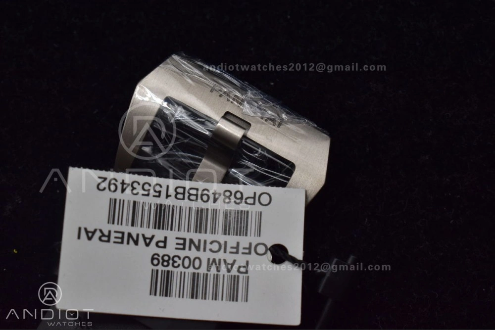 PAM389 O VSF 1:1 Best Edition on Black Rubber Strap P.9000 Super Clone V2