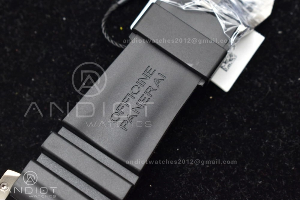 PAM389 O VSF 1:1 Best Edition on Black Rubber Strap P.9000 Super Clone V2