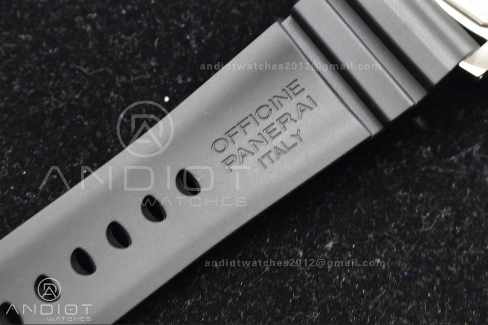 PAM389 O VSF 1:1 Best Edition on Black Rubber Strap P.9000 Super Clone V2