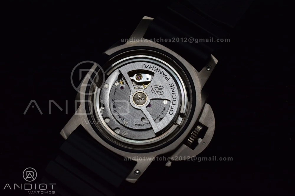 PAM389 O VSF 1:1 Best Edition on Black Rubber Strap P.9000 Super Clone V2