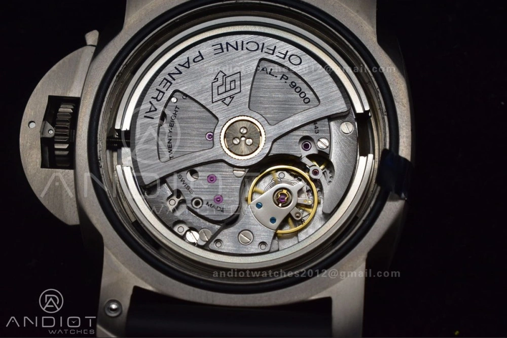 PAM389 O VSF 1:1 Best Edition on Black Rubber Strap P.9000 Super Clone V2