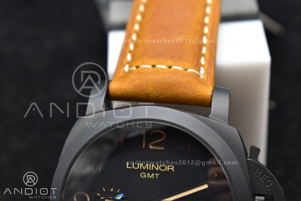 PAM441 O Real Ceramic SBF 1:1 Best Edition on Brown Asso Strap P.9001 Super Clone