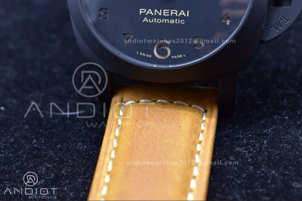 PAM441 O Real Ceramic SBF 1:1 Best Edition on Brown Asso Strap P.9001 Super Clone