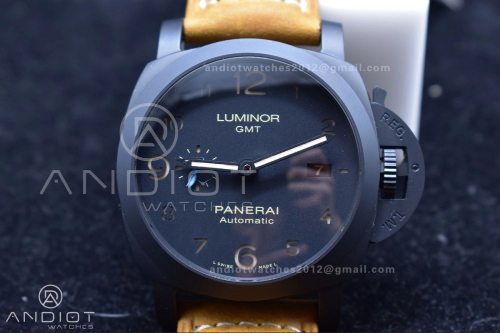PAM441 O Real Ceramic SBF 1:1 Best Edition on Brown Asso Strap P.9001 Super Clone