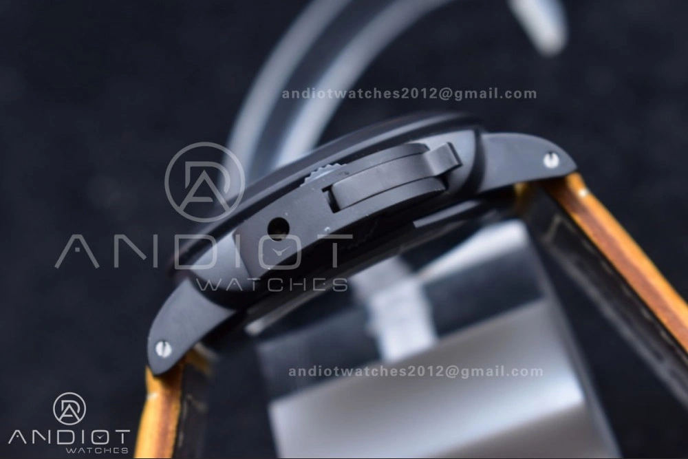 PAM441 O Real Ceramic SBF 1:1 Best Edition on Brown Asso Strap P.9001 Super Clone