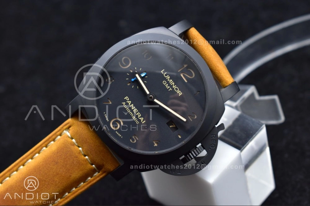 PAM441 O Real Ceramic SBF 1:1 Best Edition on Brown Asso Strap P.9001 Super Clone