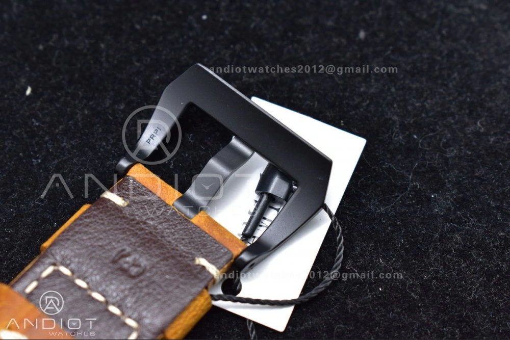 PAM441 O Real Ceramic SBF 1:1 Best Edition on Brown Asso Strap P.9001 Super Clone