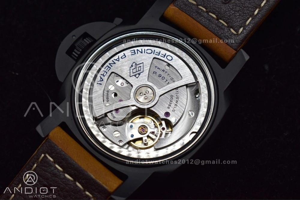 PAM441 O Real Ceramic SBF 1:1 Best Edition on Brown Asso Strap P.9001 Super Clone