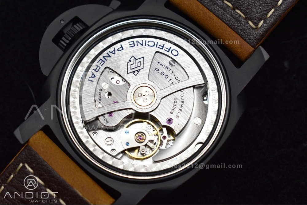 PAM441 O Real Ceramic SBF 1:1 Best Edition on Brown Asso Strap P.9001 Super Clone