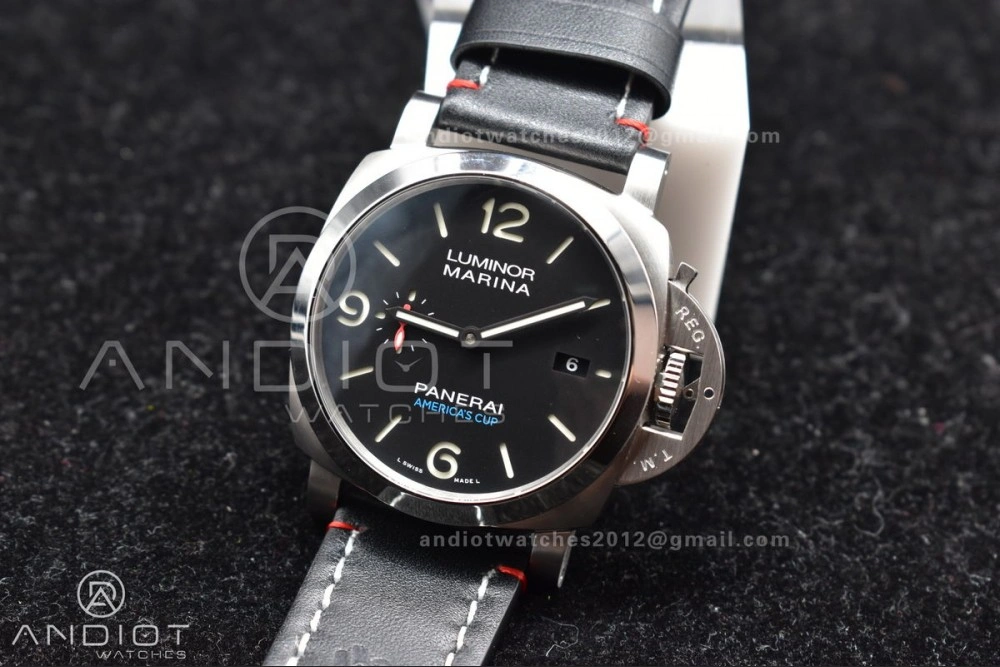 PAM732  TTF 1:1 Best Edition Dark Green Dial on Brown Leather Strap P9010