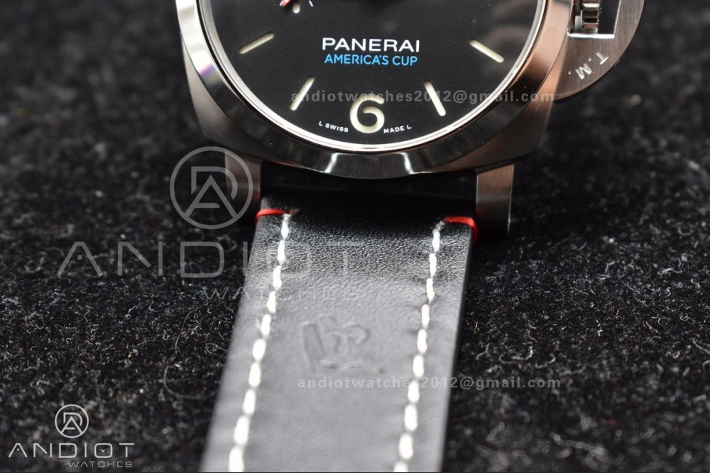 PAM732  TTF 1:1 Best Edition Dark Green Dial on Brown Leather Strap P9010