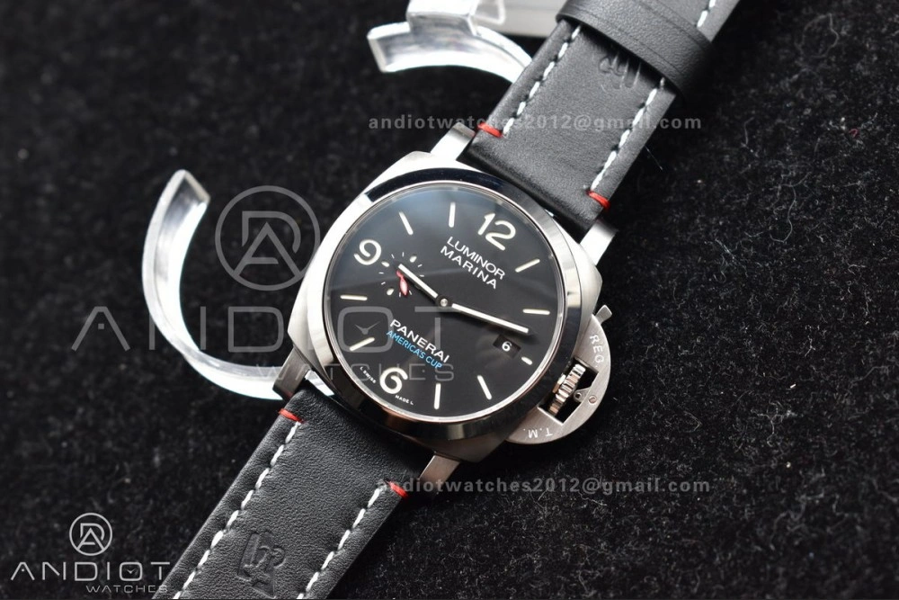 PAM732  TTF 1:1 Best Edition Dark Green Dial on Brown Leather Strap P9010