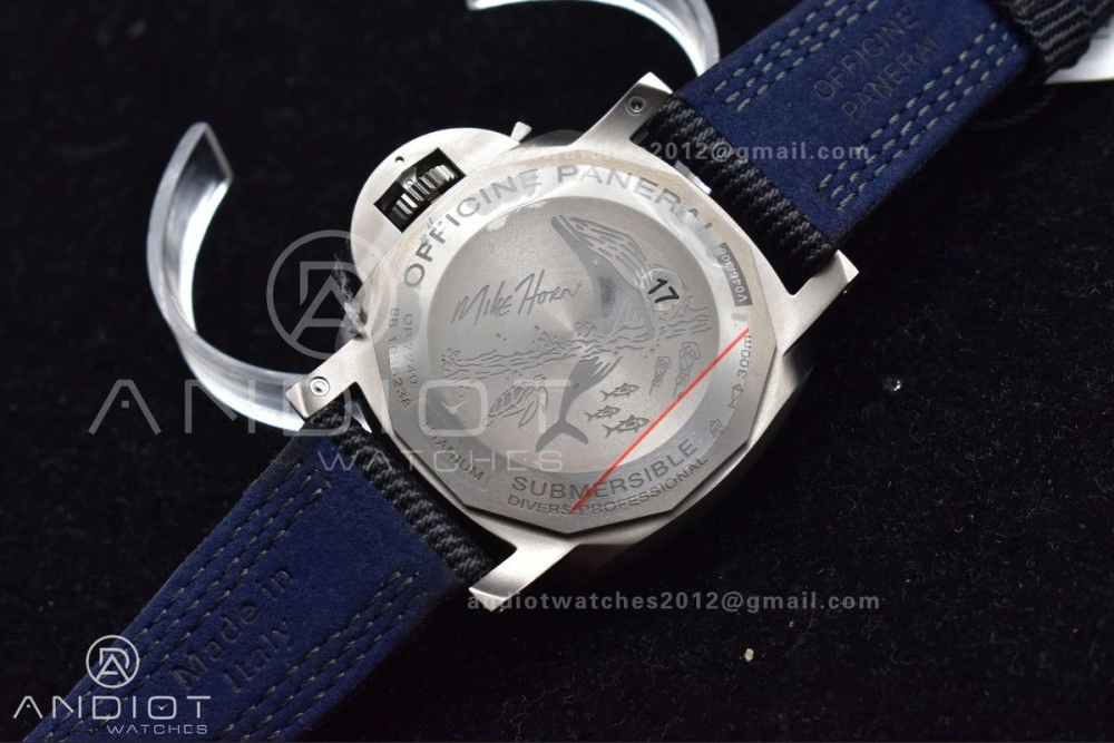 PAM984 Mike Horn Submersible VSF 1:1 Best Edition Black Dial on Black Nylon Strap P.9010 Clone