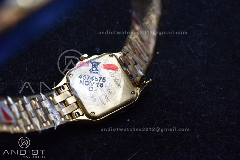 Panthère 22mm BVF 1:1 Best Edition Full YG White Dial On Full YG Bracelet Ronda Quartz