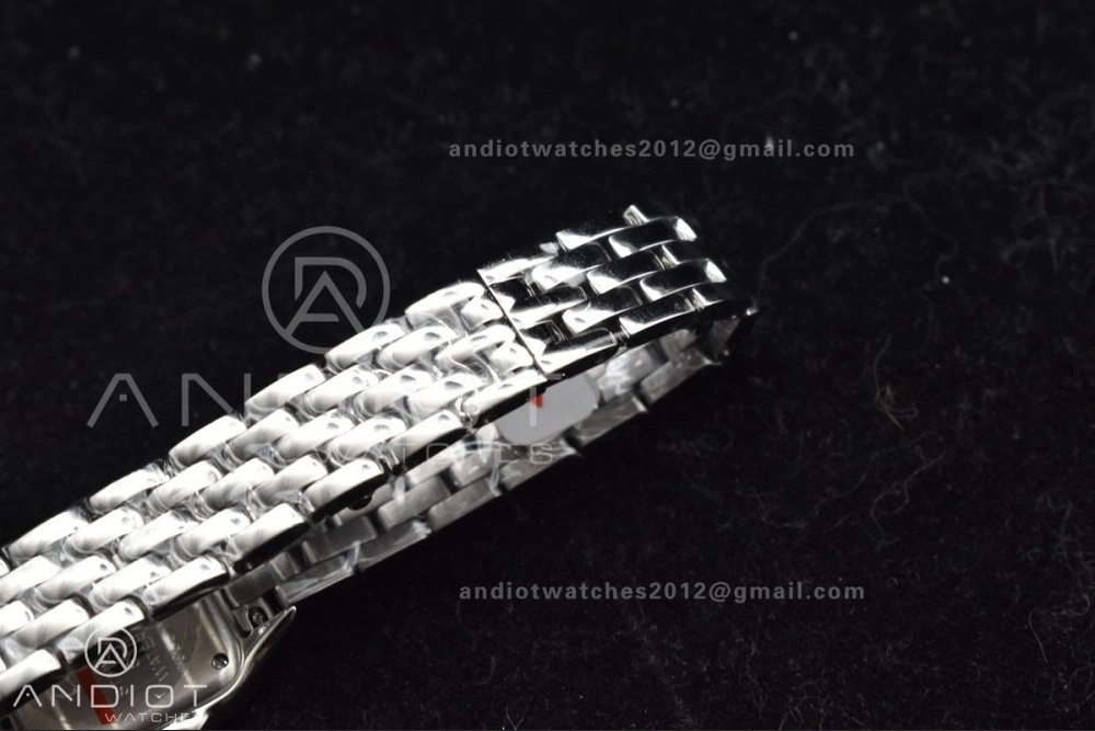 Panthère 22mm BVF 1:1 Best Edition SS White Dial Diamonds Bezel on SS Bracelet Ronda Quartz