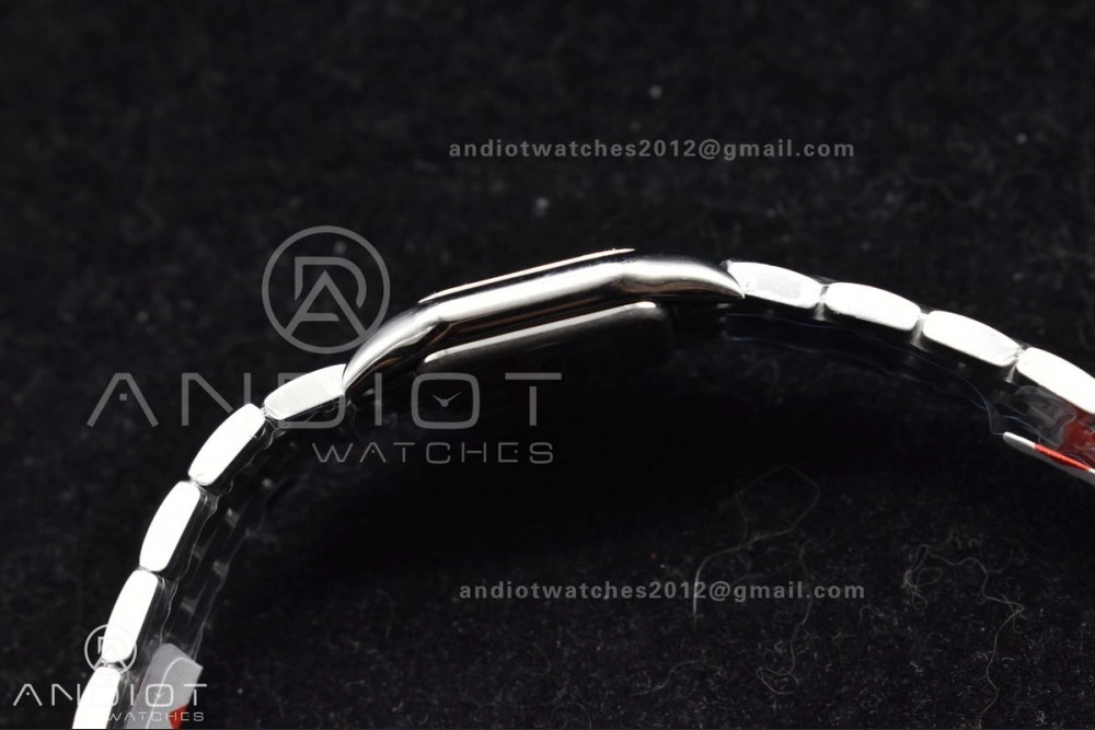 Panthère 22mm BVF 1:1 Best Edition SS White Dial Diamonds Bezel on SS Bracelet Ronda Quartz
