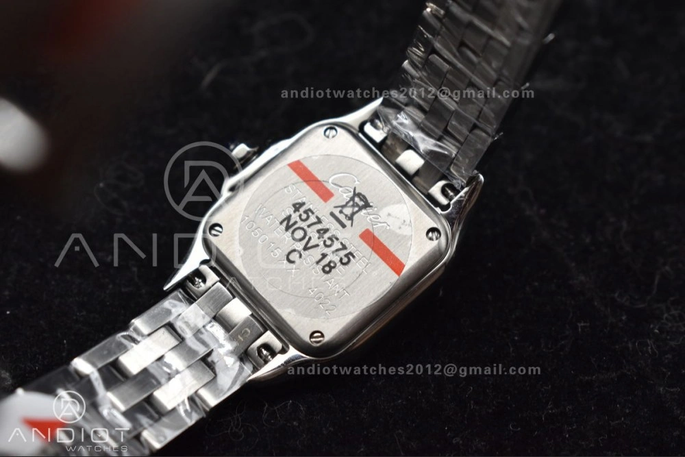 Panthère 22mm BVF 1:1 Best Edition SS White Dial Diamonds Bezel on SS Bracelet Ronda Quartz