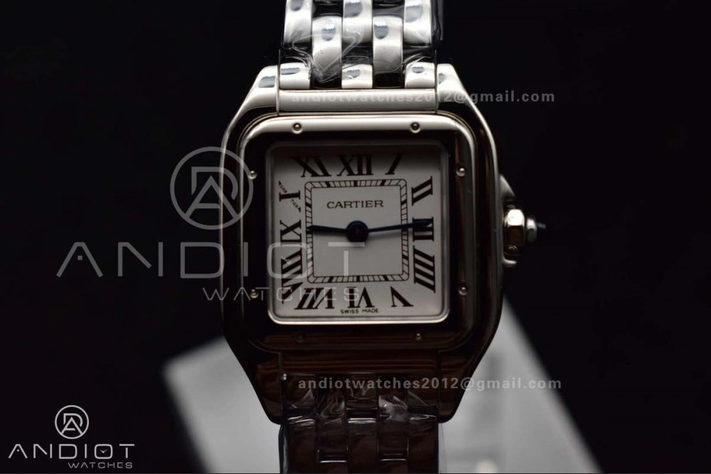 Panthère 22mm BVF 1:1 Best Edition SS White Dial on SS Bracelet Ronda Quartz