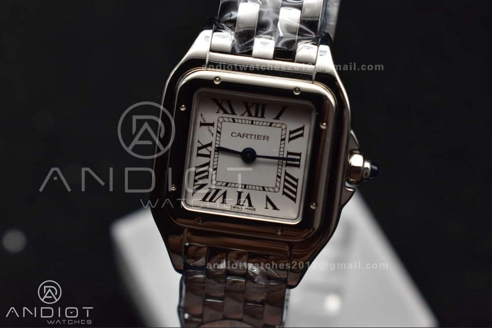 Panthère 22mm BVF 1:1 Best Edition SS White Dial on SS Bracelet Ronda Quartz