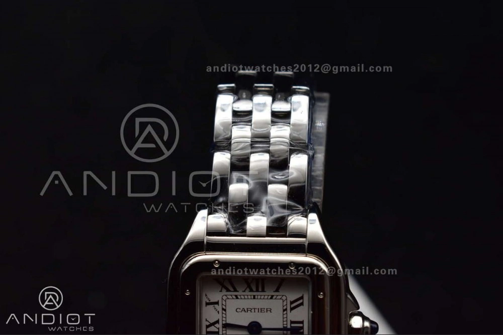 Panthère 22mm BVF 1:1 Best Edition SS White Dial on SS Bracelet Ronda Quartz