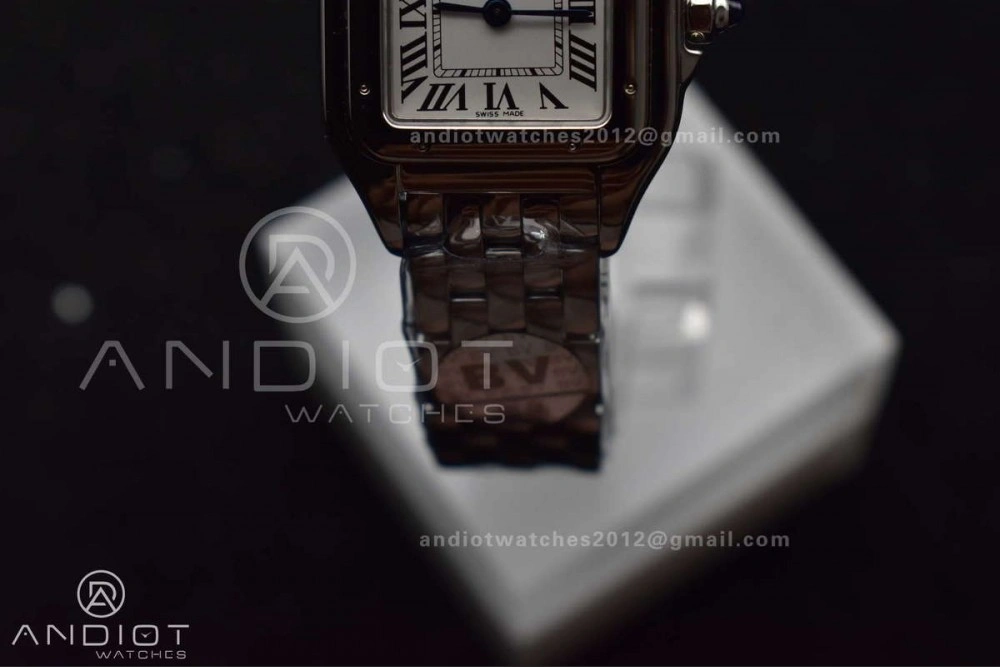 Panthère 22mm BVF 1:1 Best Edition SS White Dial on SS Bracelet Ronda Quartz