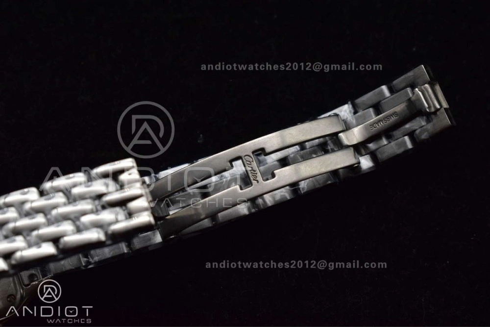 Panthère 22mm BVF 1:1 Best Edition SS White Dial on SS Bracelet Ronda Quartz