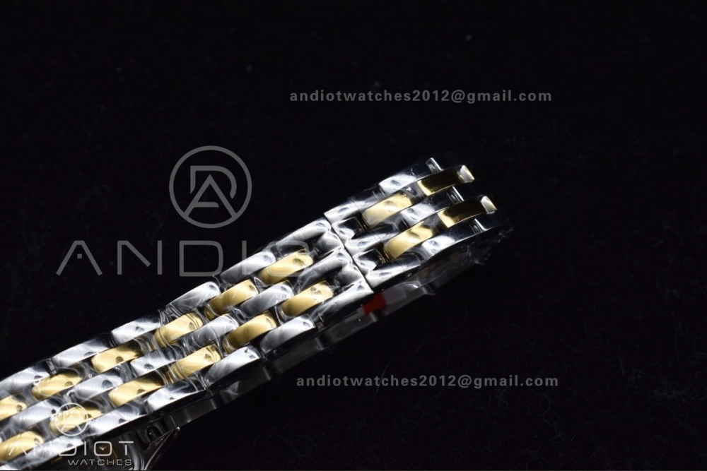 Panthère 22mm BVF 1:1 Best Edition SS YG White Dial on SS YG Bracelet Ronda Quartz
