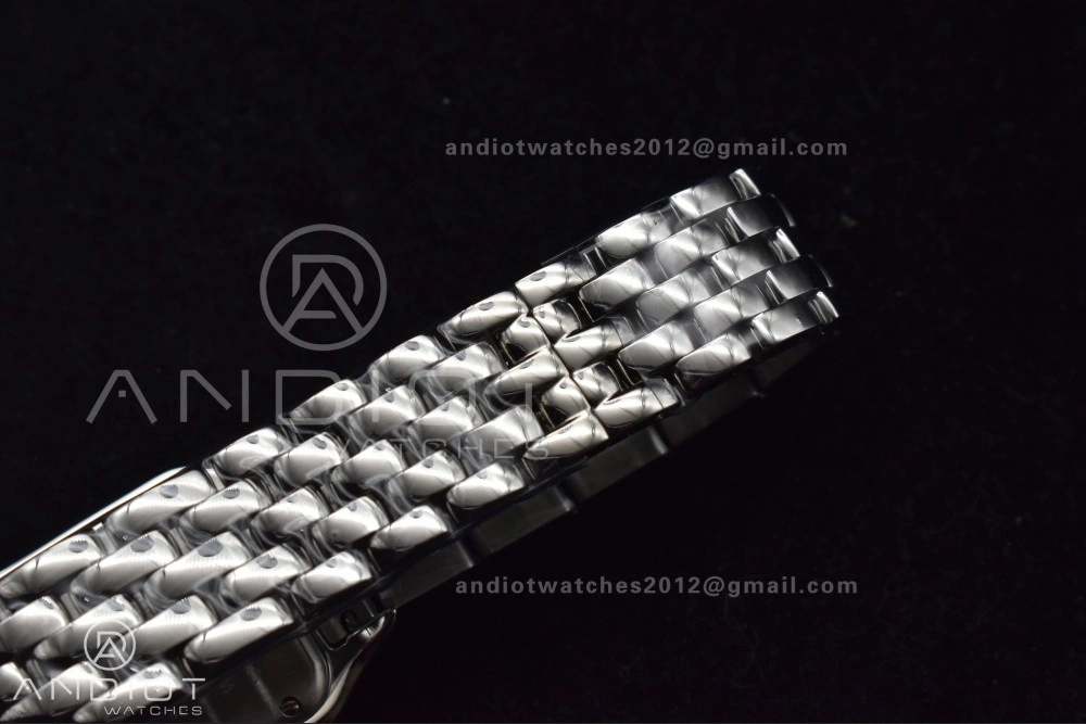 Panthère 27mm BVF 1:1 Best Edition SS White Dial Diamonds Bezel on SS Bracelet Ronda Quartz