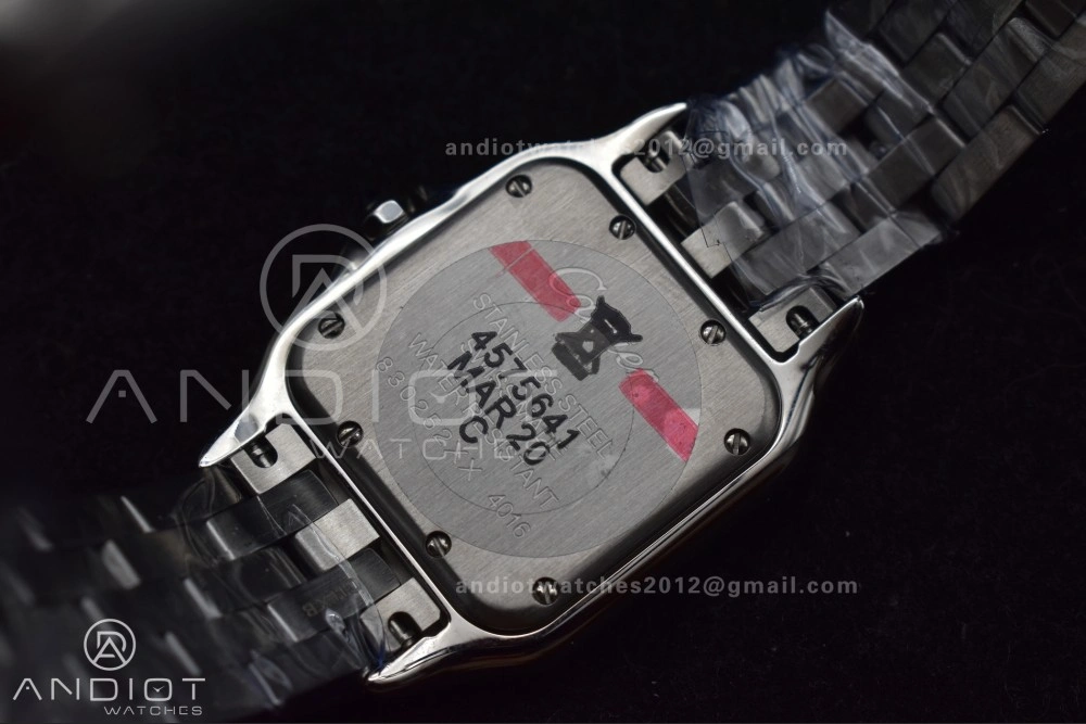 Panthère 27mm BVF 1:1 Best Edition SS White Dial Diamonds Bezel on SS Bracelet Ronda Quartz