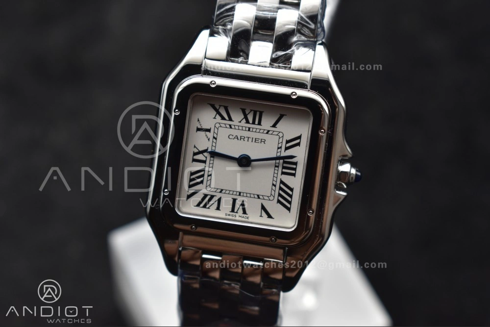 Panthère 27mm BVF 1:1 Best Edition SS White Dial on SS Bracelet Ronda Quartz