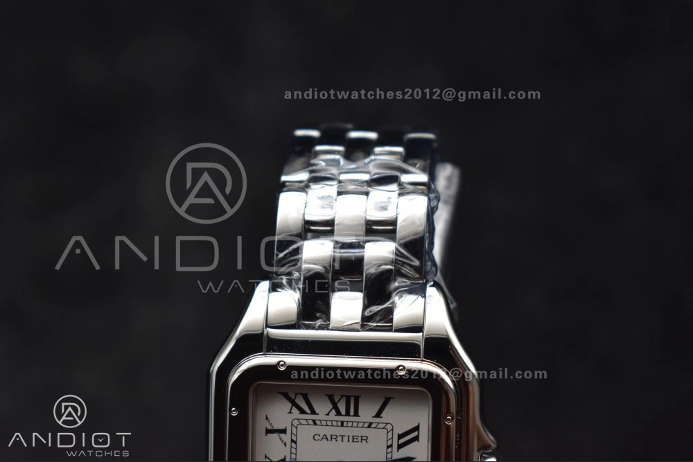 Panthère 27mm BVF 1:1 Best Edition SS White Dial on SS Bracelet Ronda Quartz