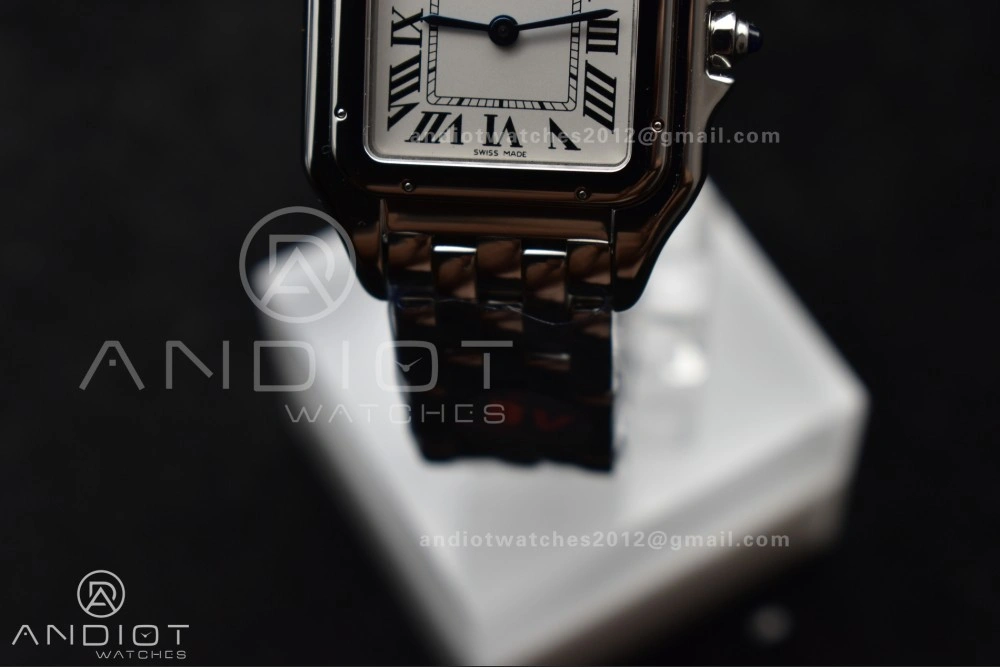 Panthère 27mm BVF 1:1 Best Edition SS White Dial on SS Bracelet Ronda Quartz