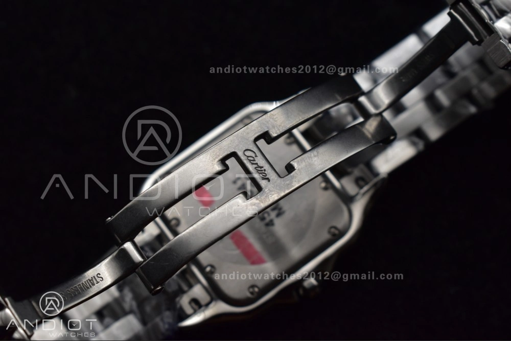 Panthère 27mm BVF 1:1 Best Edition SS White Dial on SS Bracelet Ronda Quartz