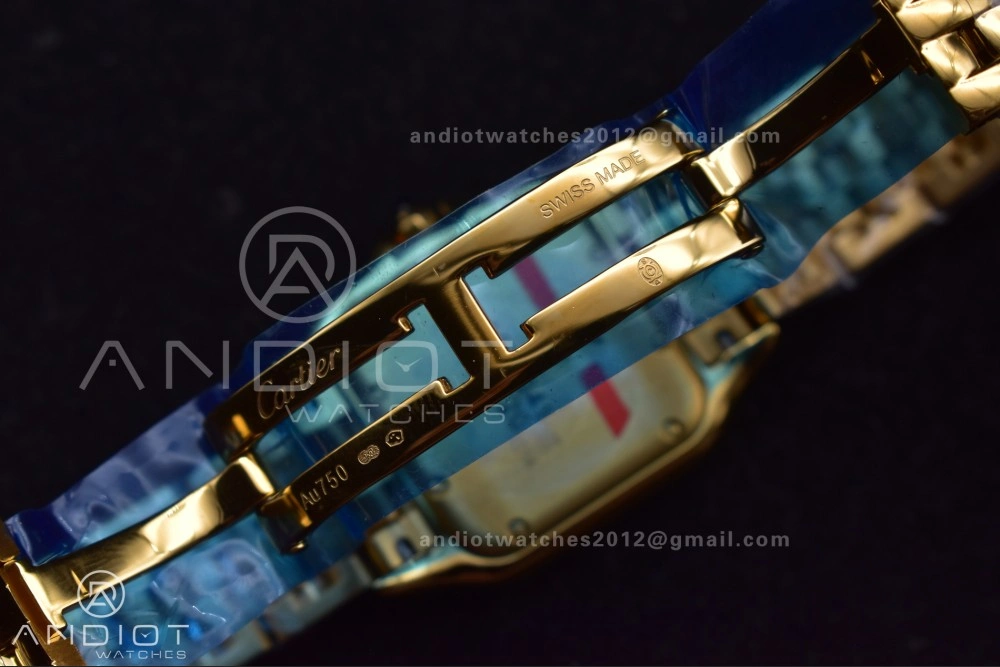 Panthère 27mm BVF 1:1 Best Edition YG White Dial on YG Bracelet Ronda Quartz