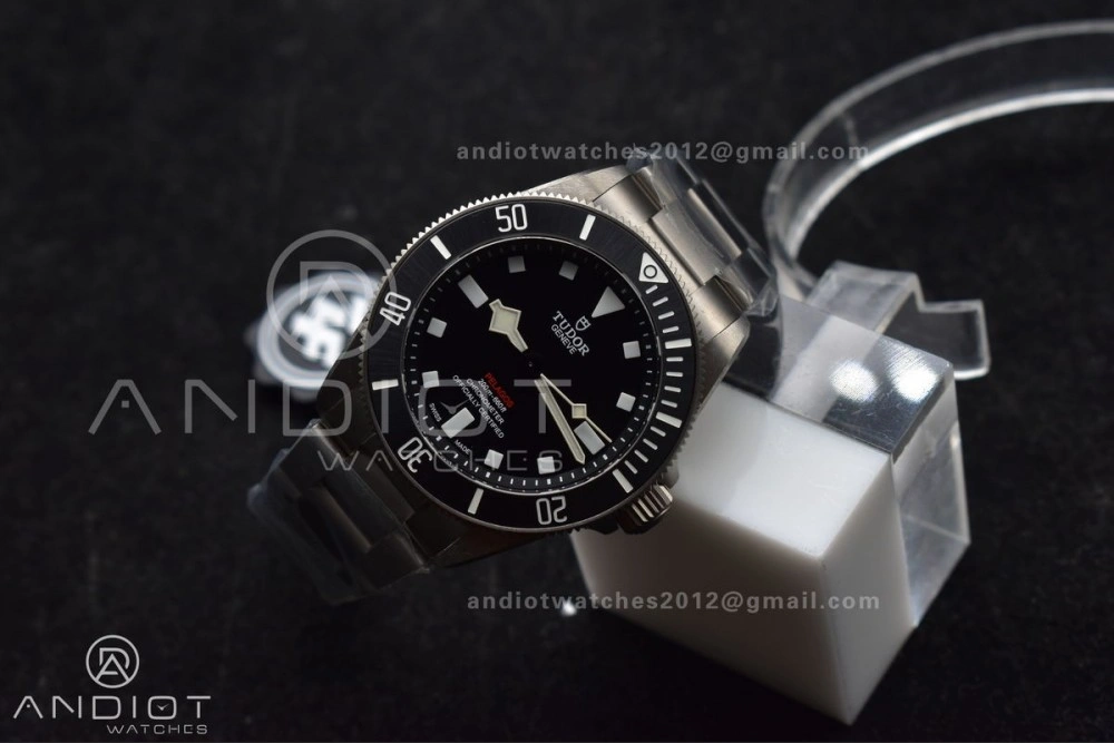 Pelagos 39mm Titanium ZF 1:1 Best Edition Black Dial on Titanium Bracelet A2824