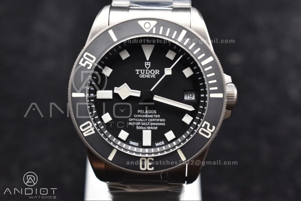 Pelagos Titanium Black Ceramic XF 1:1 Best Edition Black Dial on Titanium Bracelet A2824