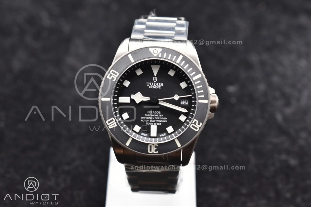 Pelagos Titanium Black Ceramic XF 1:1 Best Edition Black Dial on Titanium Bracelet A2824