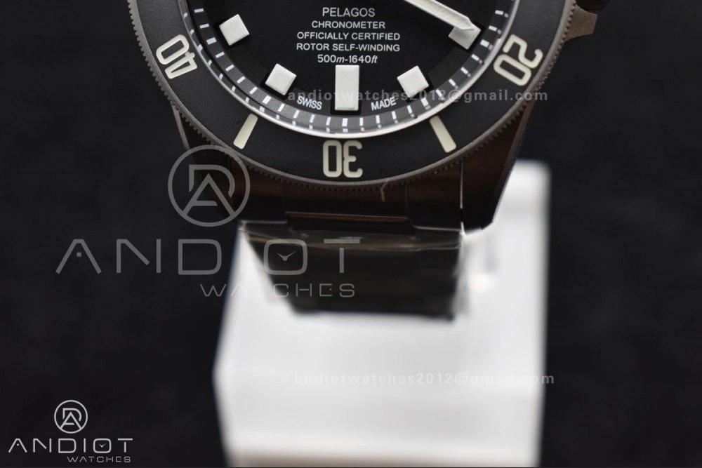Pelagos Titanium Black Ceramic XF 1:1 Best Edition Black Dial on Titanium Bracelet A2824