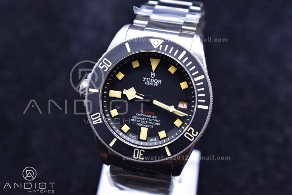 Pelagos Titanium LHD XF 1:1 Best Edition Black Dial on Titanium Bracelet A2824