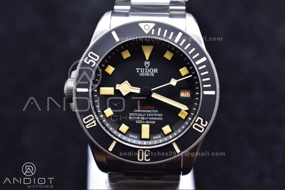 Pelagos Titanium LHD XF 1:1 Best Edition Black Dial on Titanium Bracelet A2824