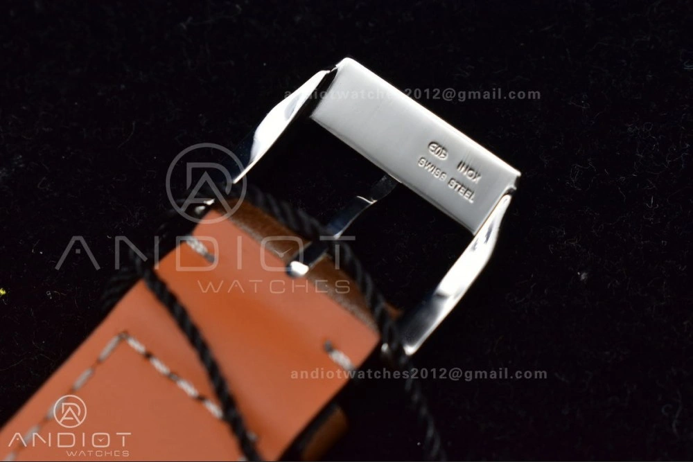 Pilot Chronograph IW377726 ZF 1:1 Best Edition Green Dial on Brown Leather Strap A7750 V2