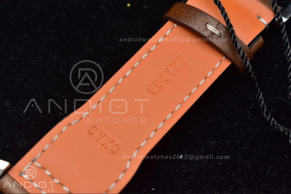 Pilot Chronograph IW377726 ZF 1:1 Best Edition Green Dial on Brown Leather Strap A7750 V2