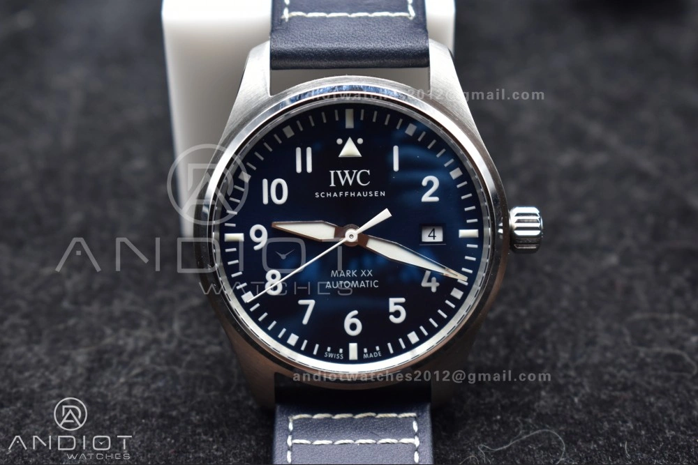 Pilot Mark XX V7F 1:1 Best Edition Blue Dial on Blue Leather Strap A2892