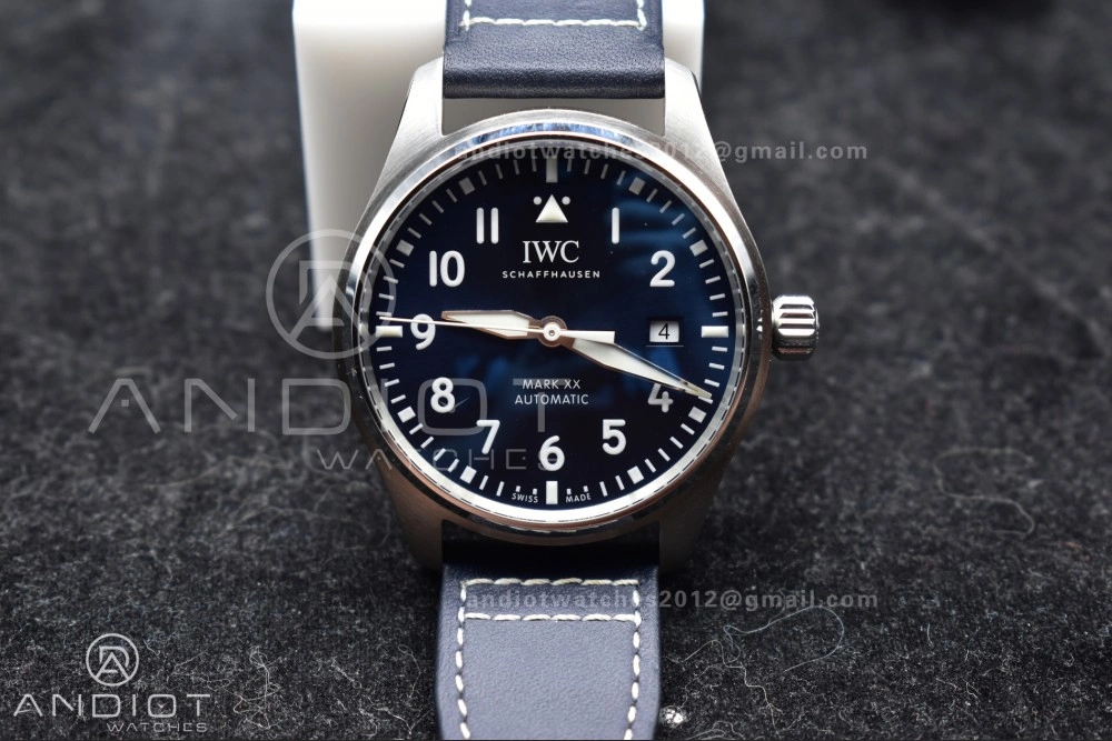 Pilot Mark XX V7F 1:1 Best Edition Blue Dial on Blue Leather Strap A2892