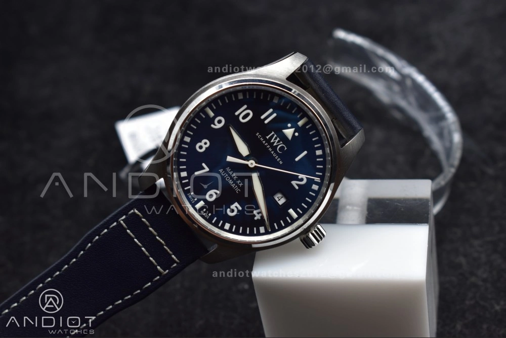 Pilot Mark XX V7F 1:1 Best Edition Blue Dial on Blue Leather Strap A2892